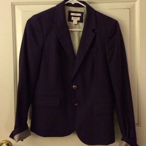 J Crew Royal Purple Schoolboy Blazer